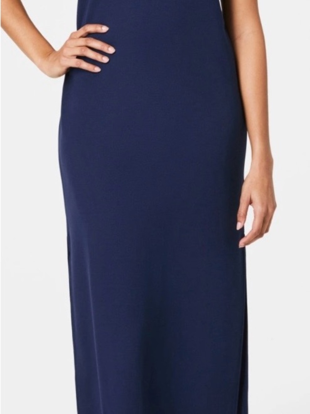 TALL size SPANX navy polo midi dress - perfect condition